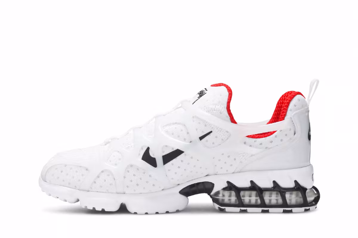 Stussy x Nike Air Zoom Spiridon Kukini White, view 4