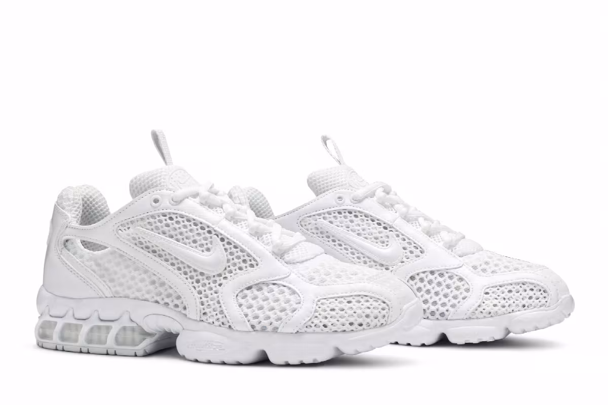 Nike Air Zoom Spiridon Cage 2 Triple White, view 9
