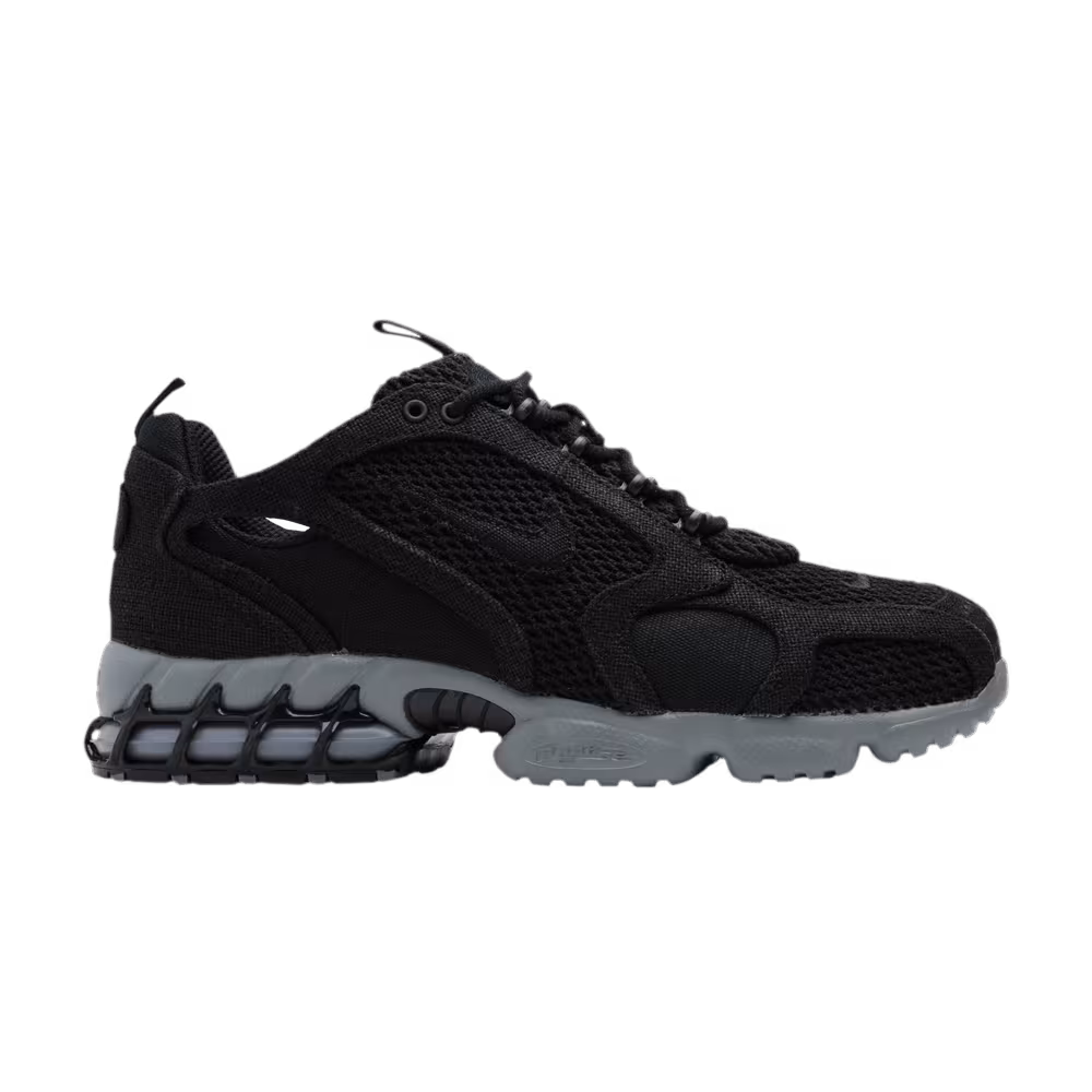 Stussy x Nike Air Zoom Spiridon Caged 2 Black Cool Grey