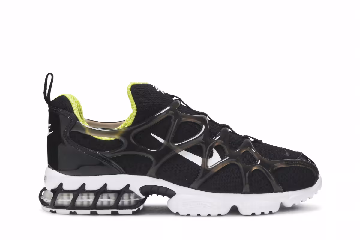 Stussy x Nike Air Zoom Spiridon Kukini Black, view 2