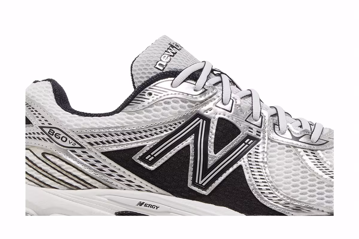 New Balance 860v2 Silver Black, view 3