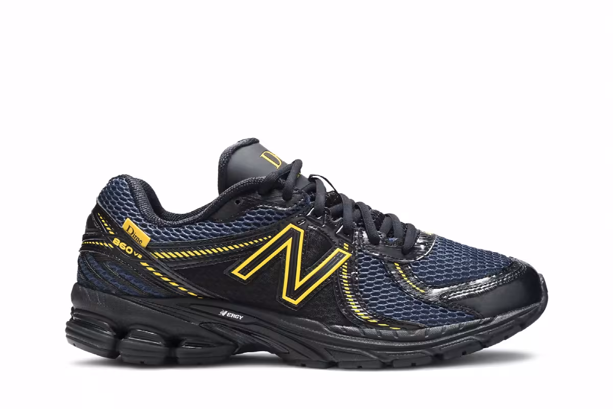 Dime x New Balance 860v2 Navy, view 2