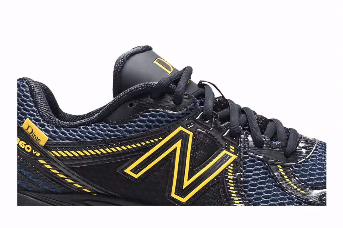 Dime x New Balance 860v2 Navy, view 3
