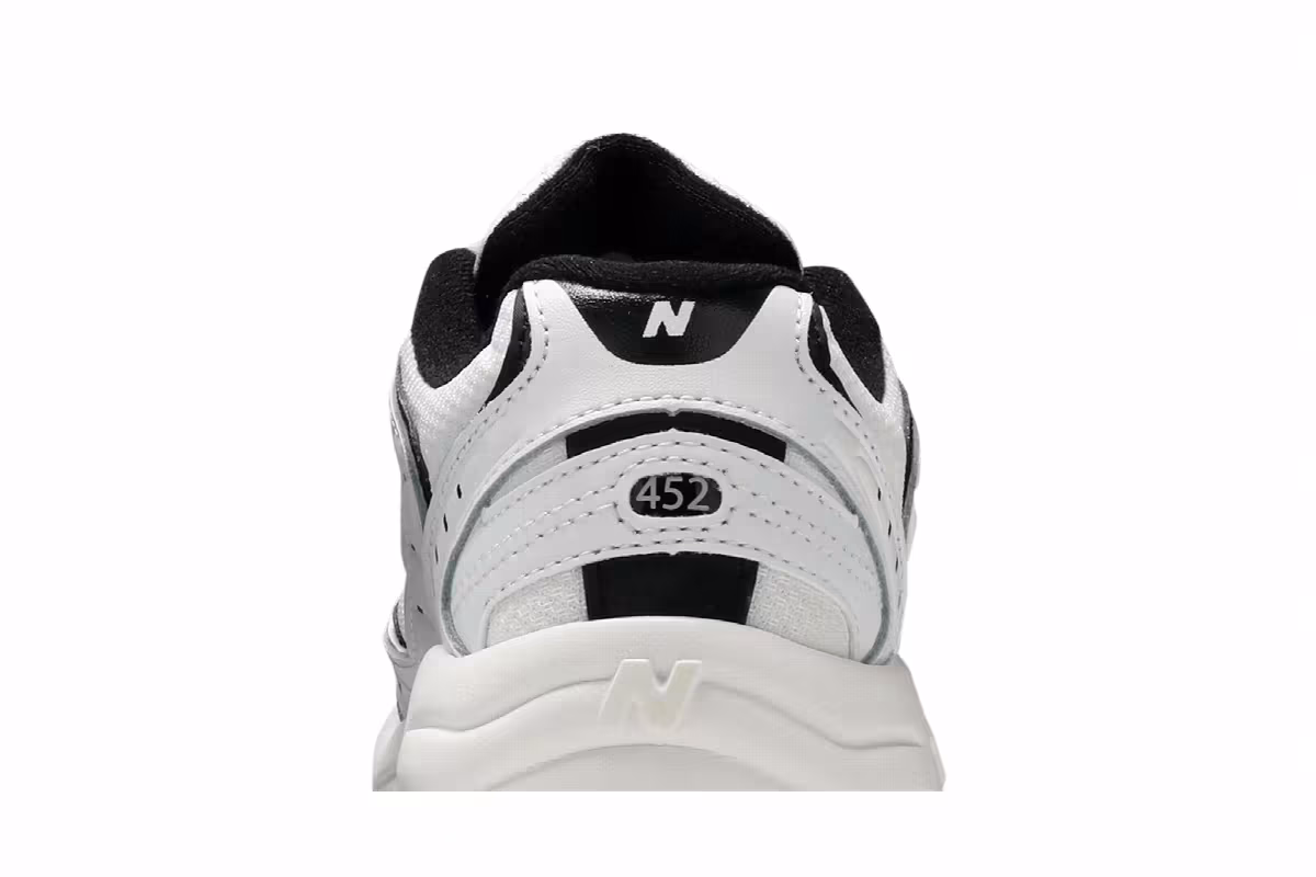 New Balance Women's 452 White Black, view 8
