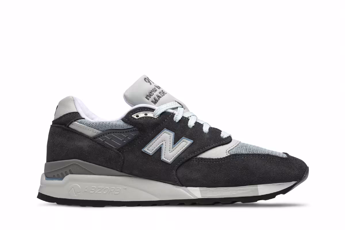 Kith x New Balance 998 Made in USA Steel Blue, view 2