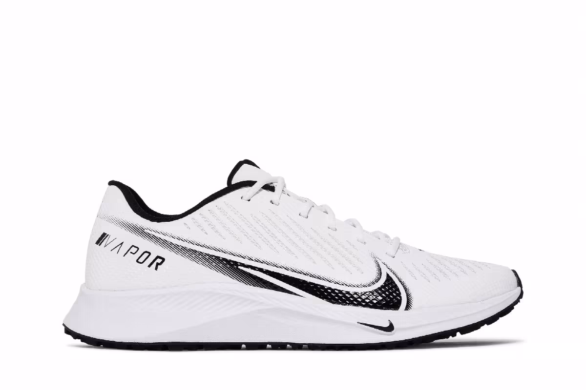 Nike Vapor Edge TF White Black, view 2