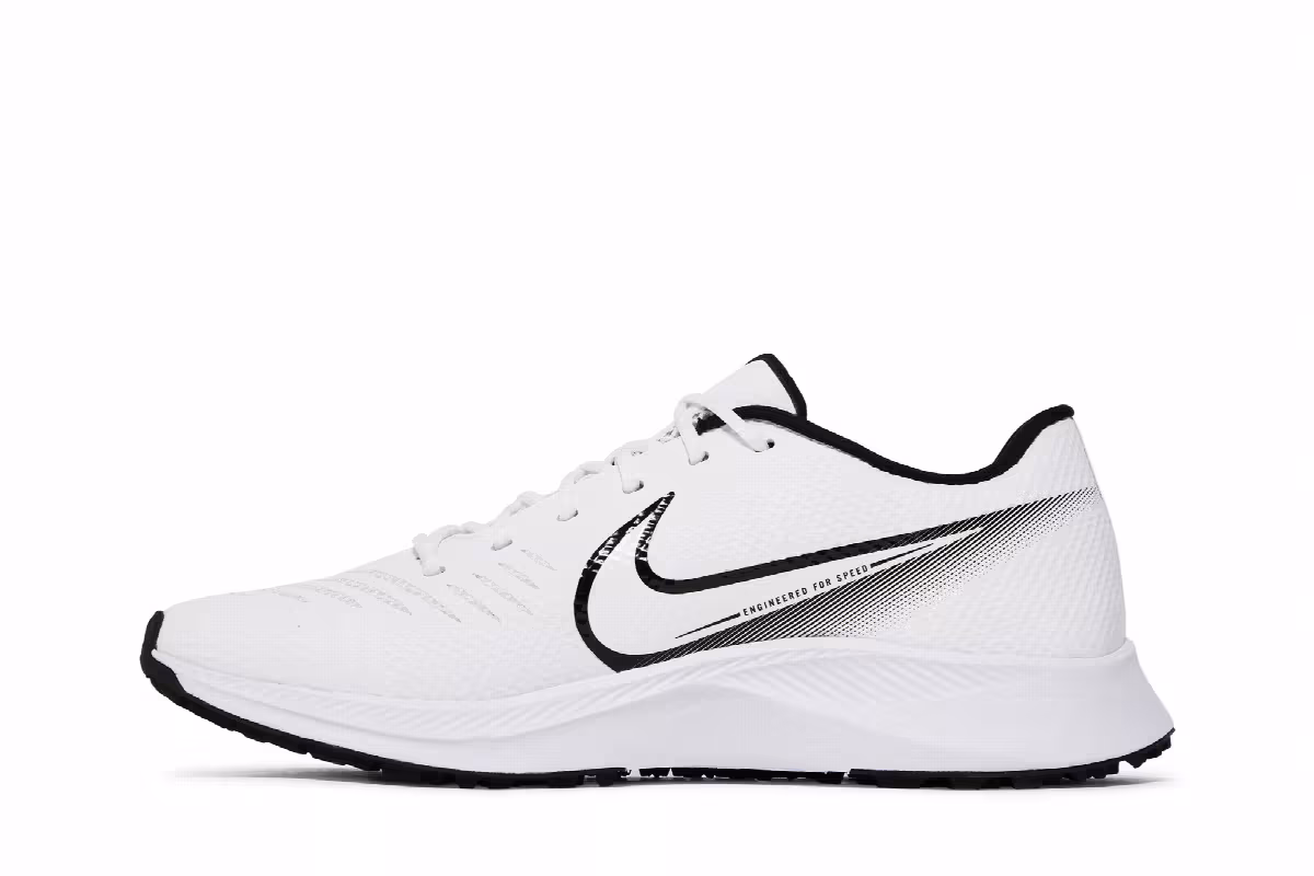 Nike Vapor Edge TF White Black, view 4