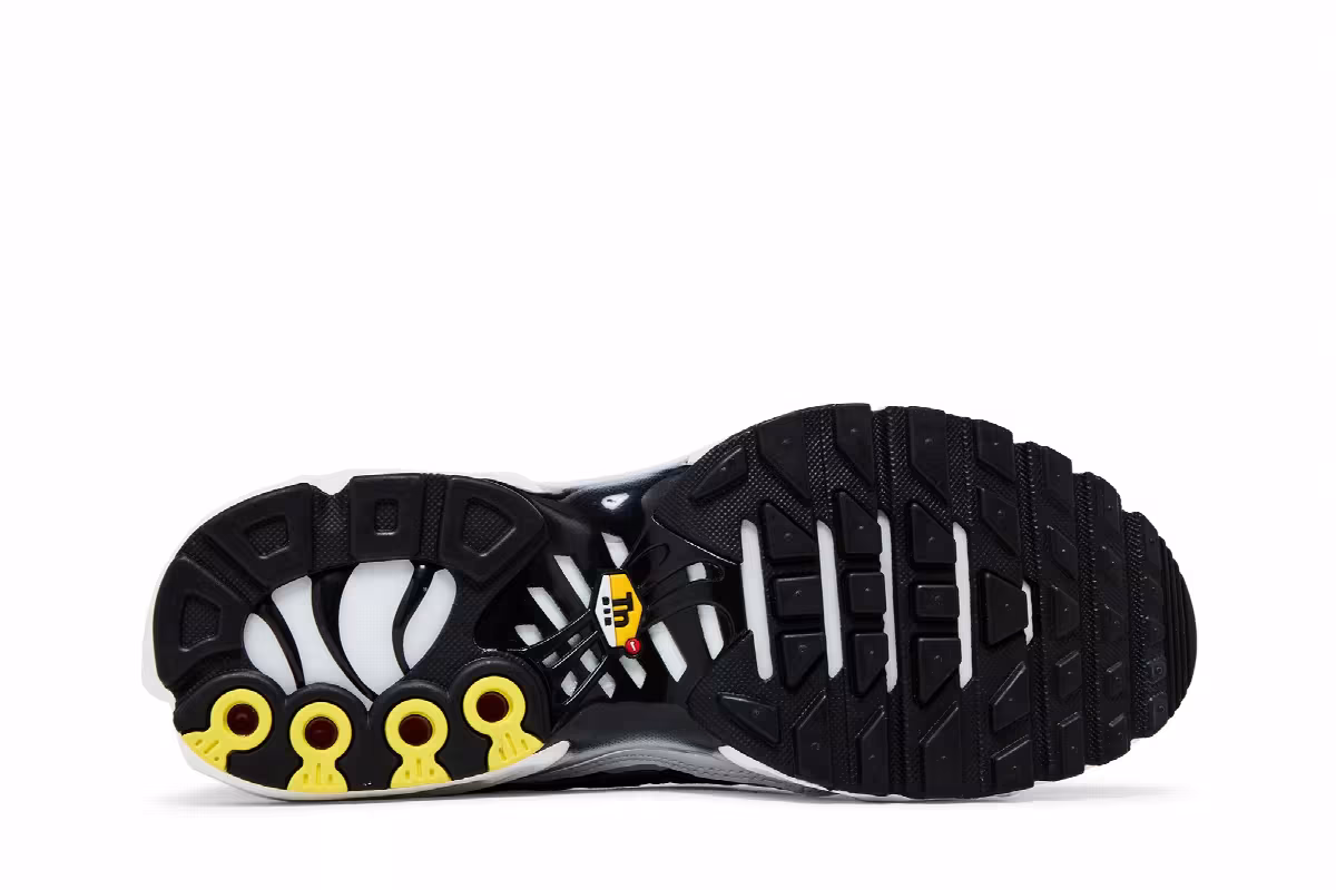 Nike Air Max Plus Black White, view 5