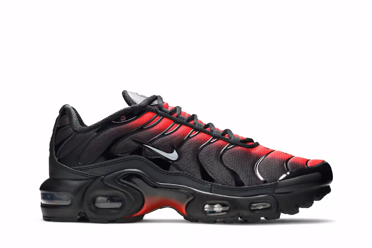 Nike Air Max Plus GS Black Crimson, view 2