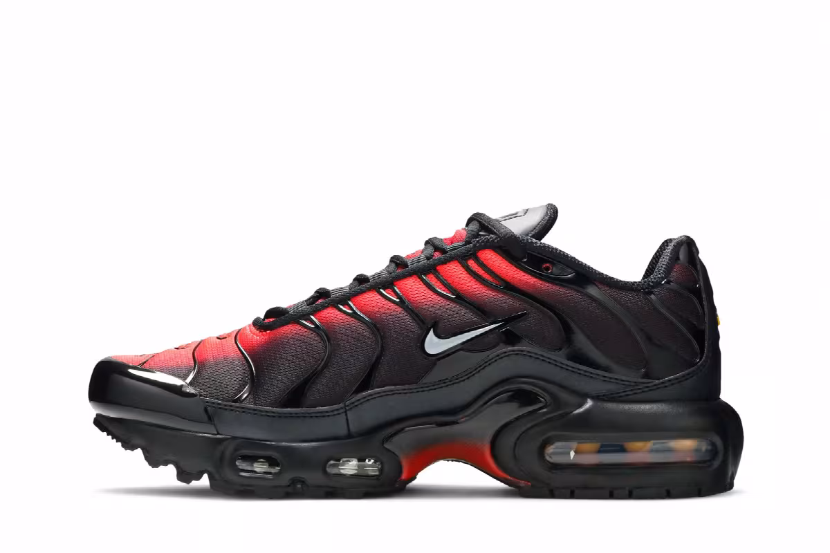 Nike Air Max Plus GS Black Crimson, view 4