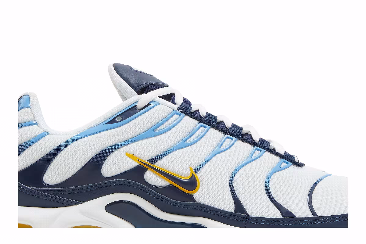 Nike Air Max Plus White Navy Gold, view 3