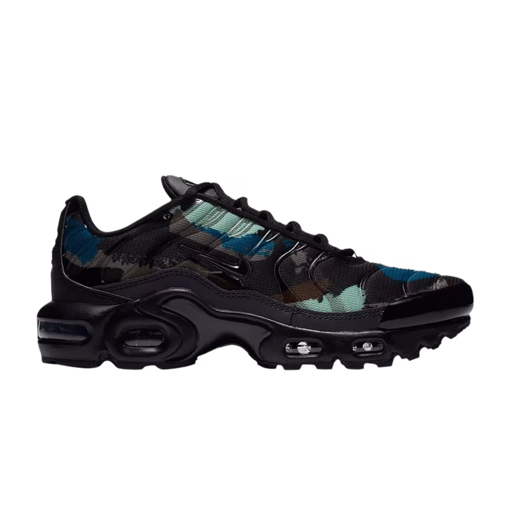 Nike Air Max Plus GS Camo Black Green