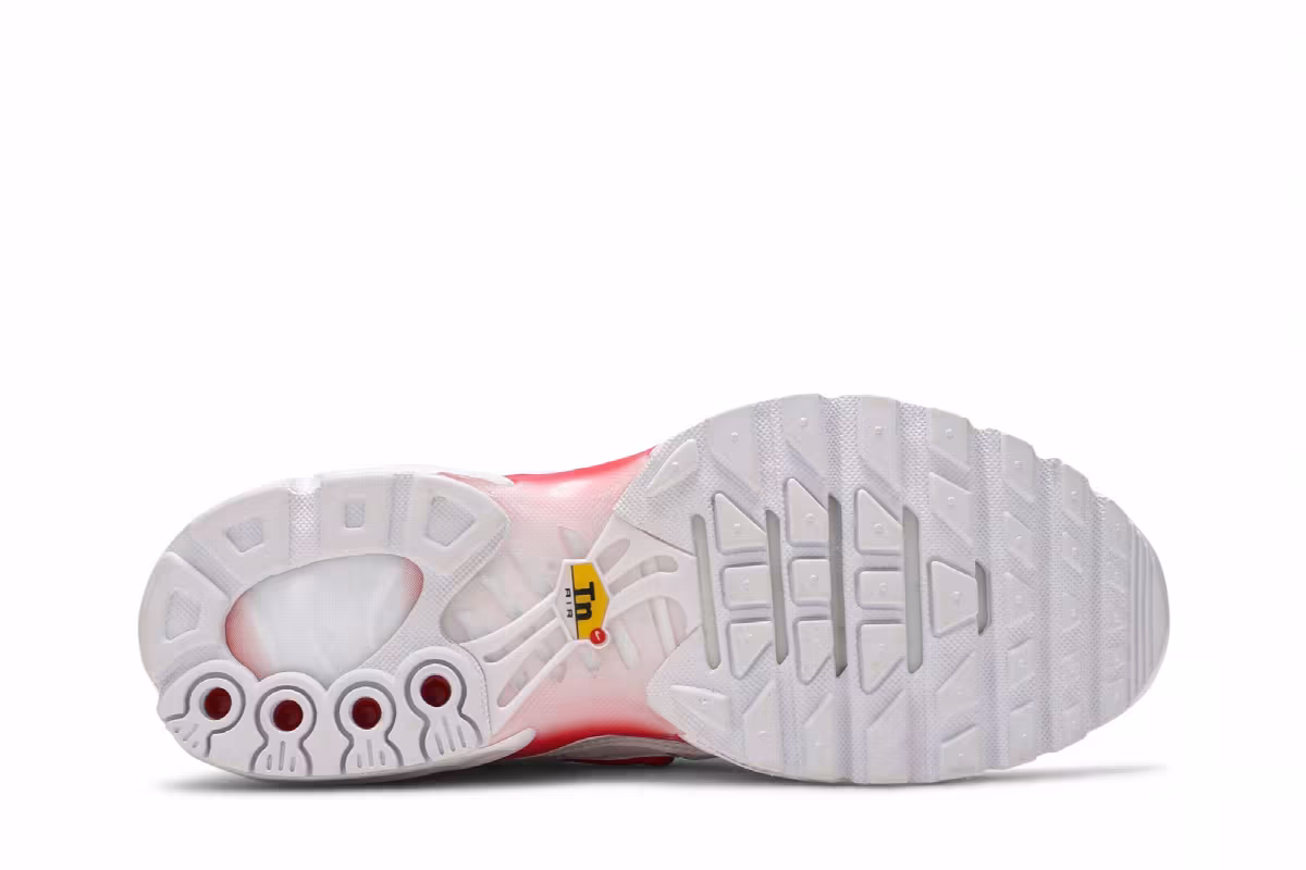 Nike Women's Air Max Plus White Track Red, view 5