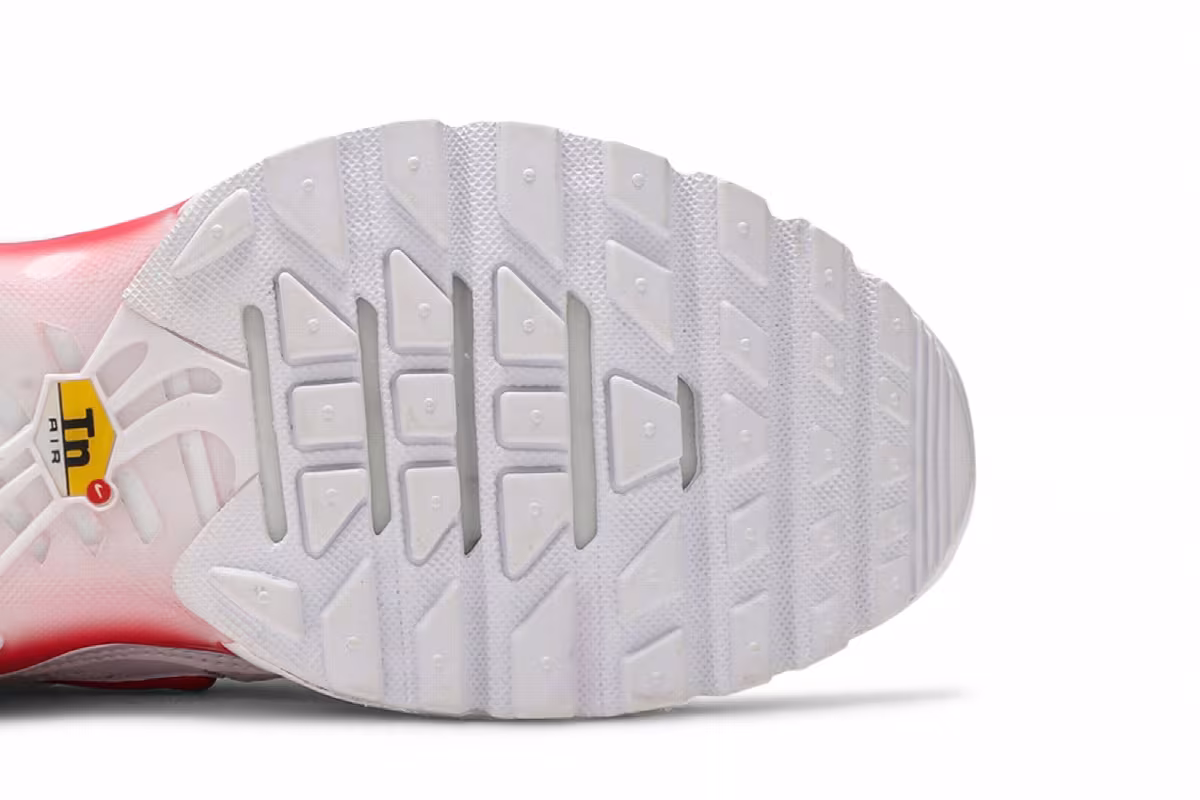 Nike Women's Air Max Plus White Track Red, view 6