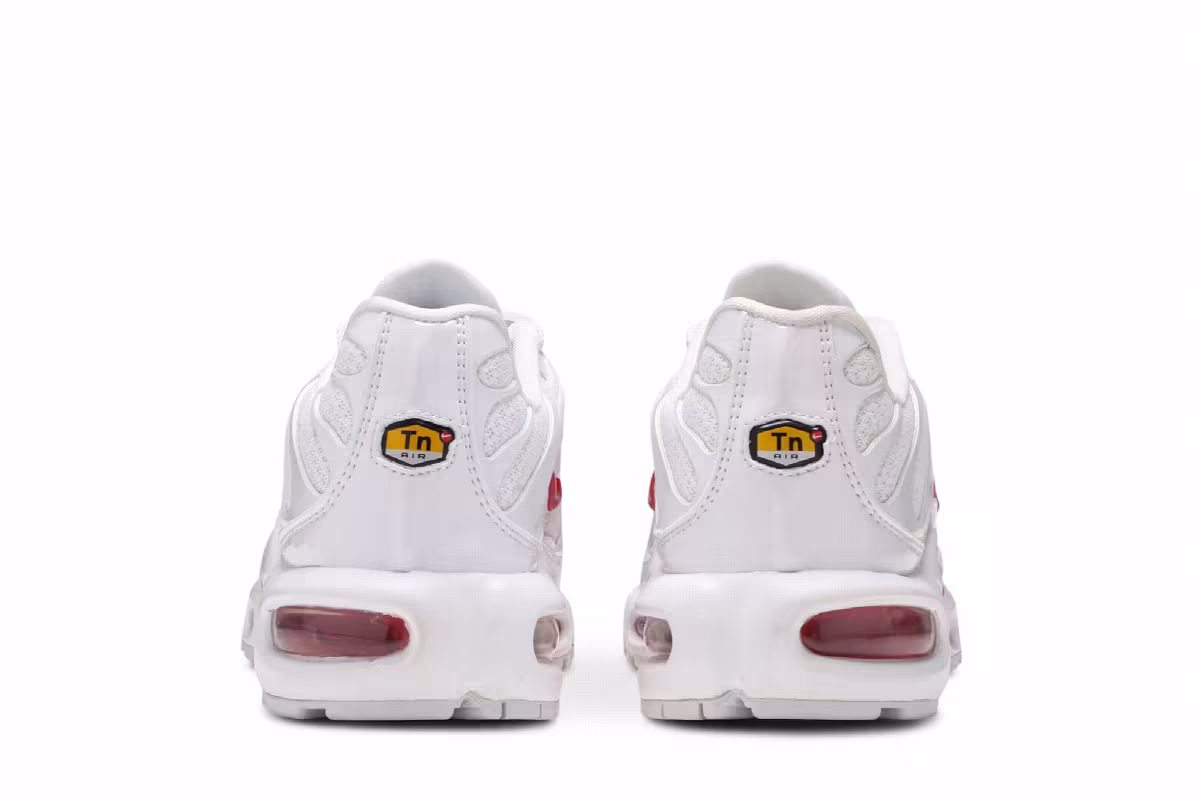 Nike Women's Air Max Plus White Track Red, view 7