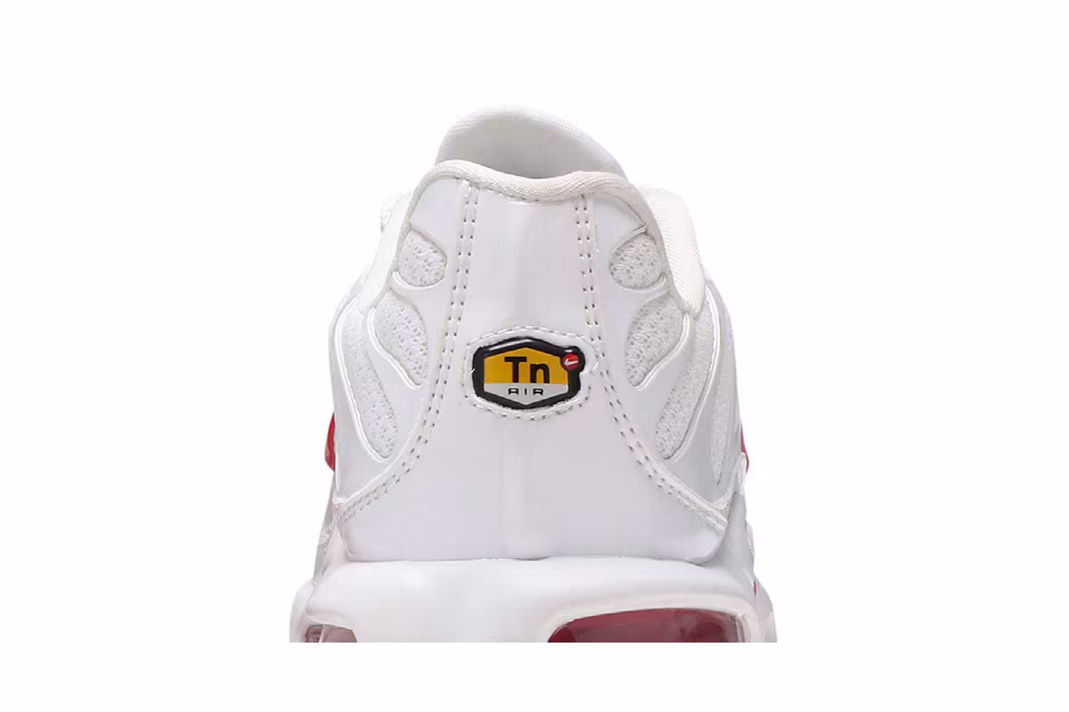 Nike Women's Air Max Plus White Track Red, view 8
