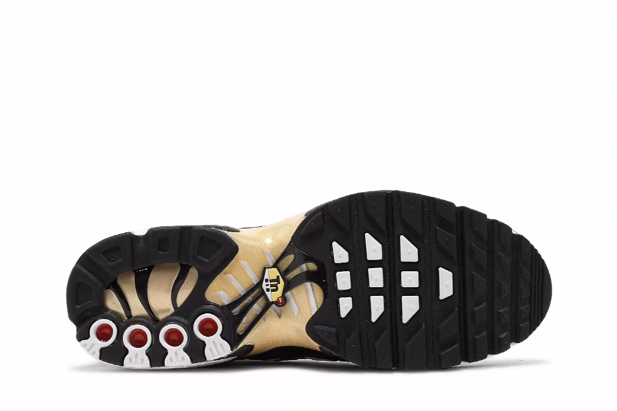 Nike Air Max Plus GS White Metallic Gold, view 5