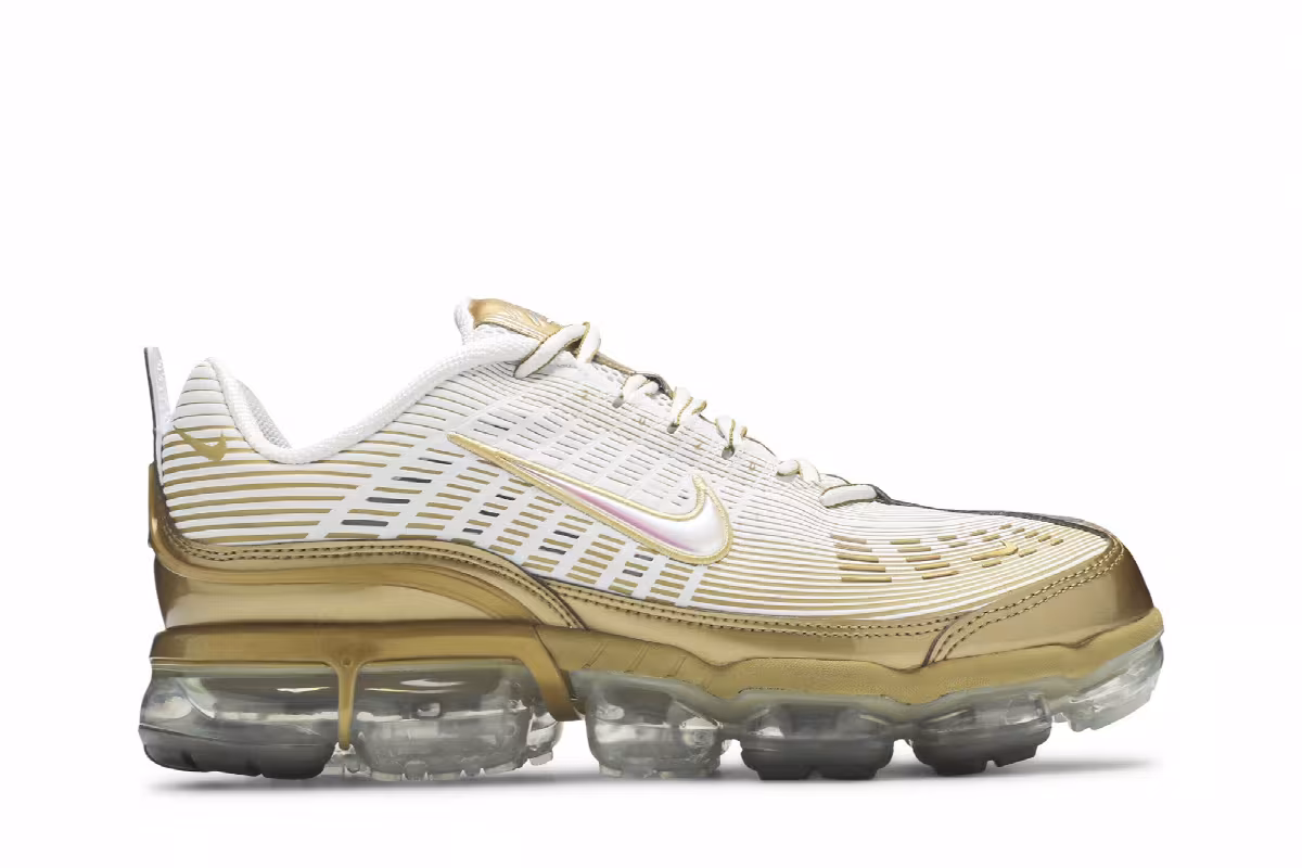 Nike Air Vapormax 360 White Metallic Gold, view 2