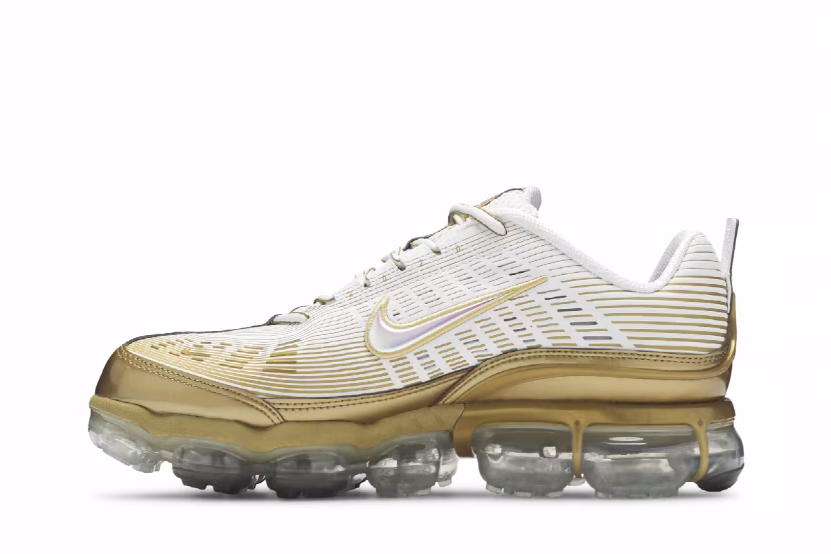 Nike Air Vapormax 360 White Metallic Gold, view 4