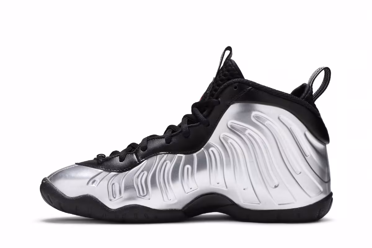 Nike Little Posite One GS Chrome, view 4