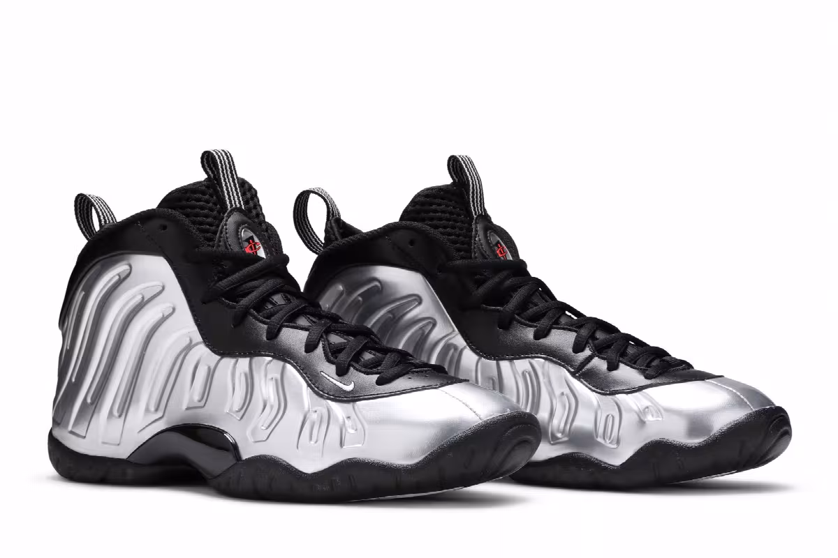 Nike Little Posite One GS Chrome, view 9