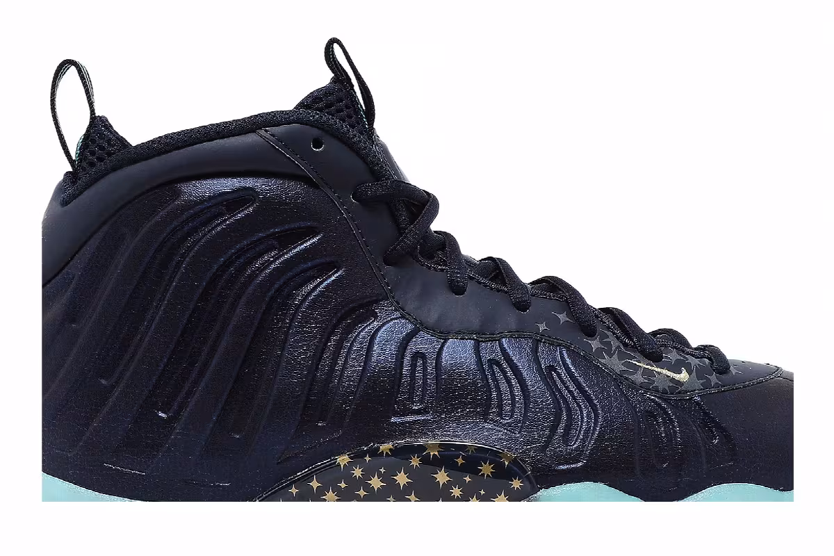 Nike Little Posite One GS Gold Stars, view 3