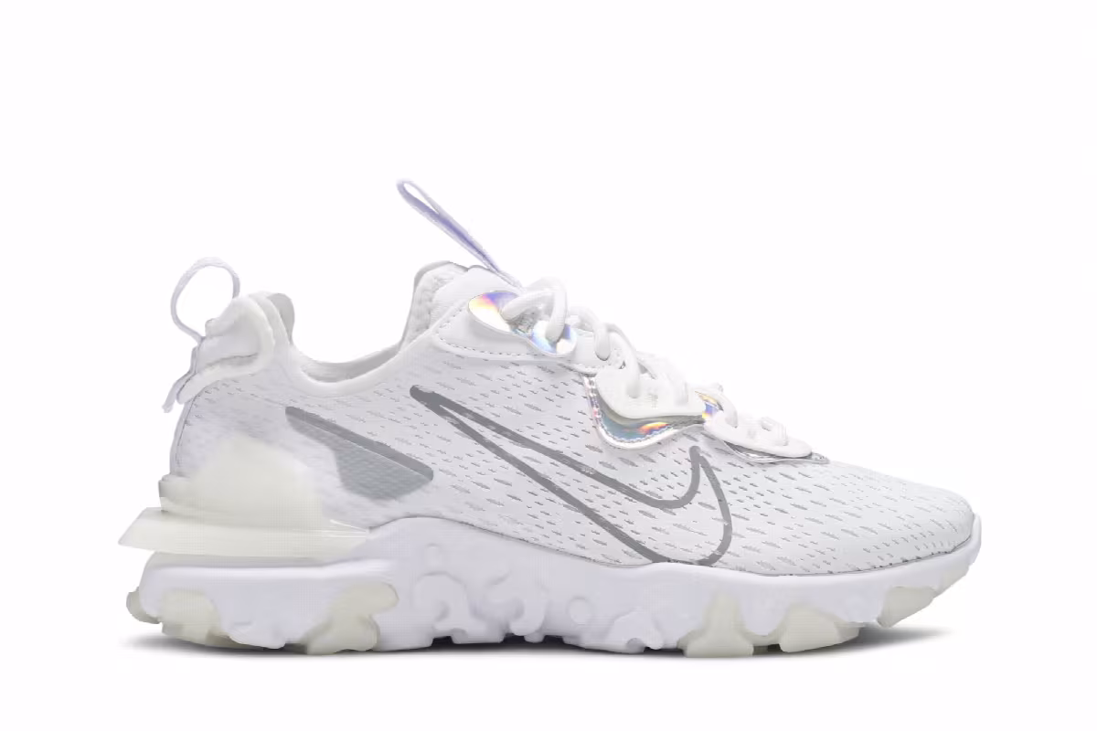 Nike Women's React Vision White Iridescent, view 2