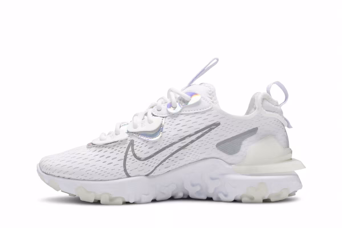 Nike Women's React Vision White Iridescent, view 4