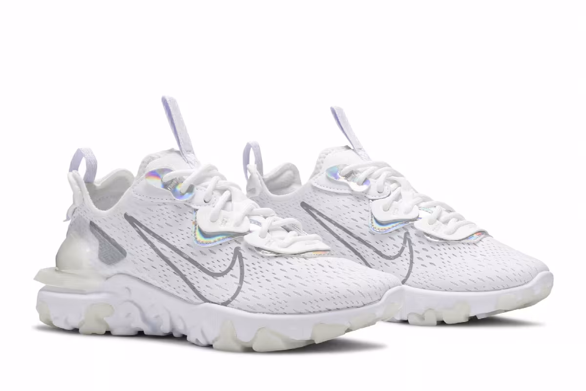 Nike Women's React Vision White Iridescent, view 9