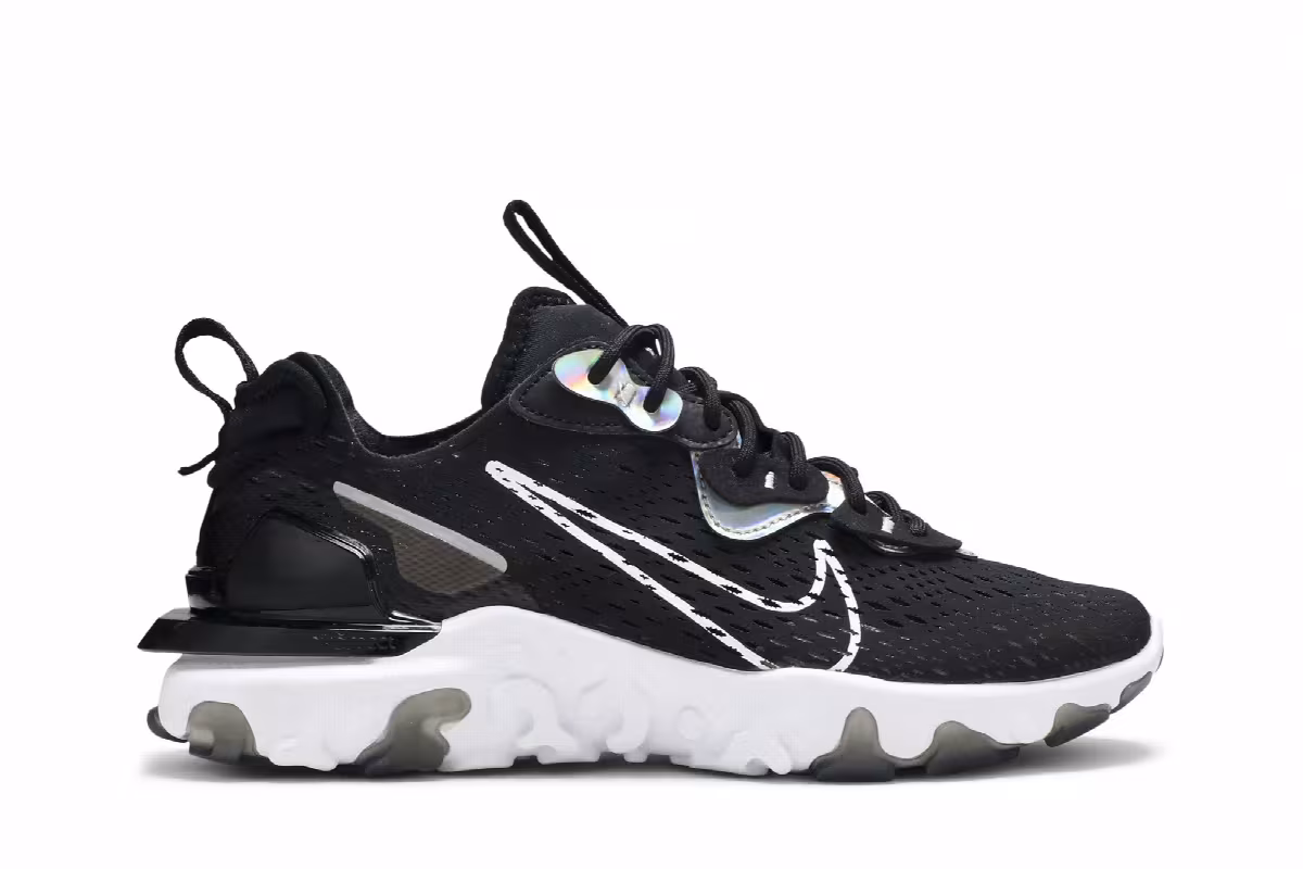 Nike Women's React Vision Essential Black Iridescent, view 2