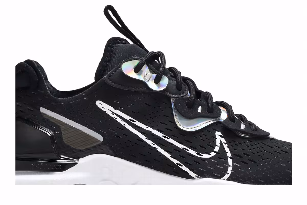 Nike Women's React Vision Essential Black Iridescent, view 3