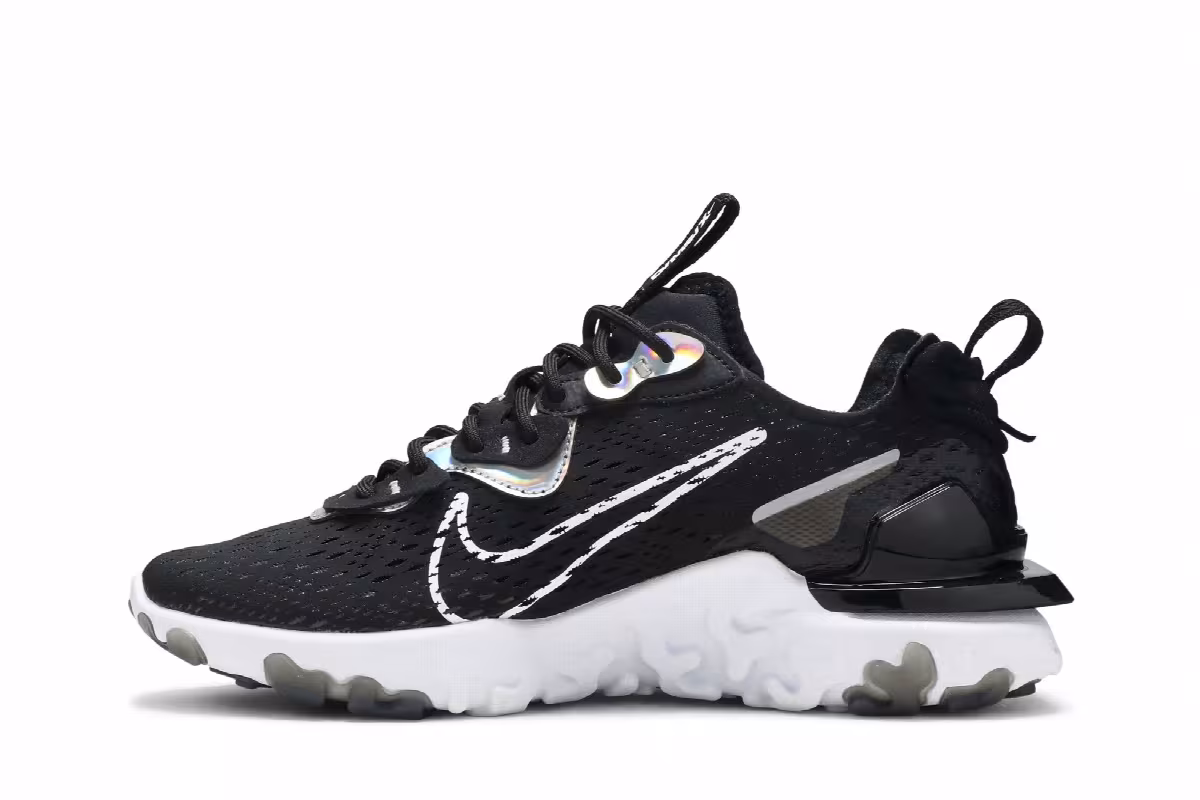 Nike Women's React Vision Essential Black Iridescent, view 4