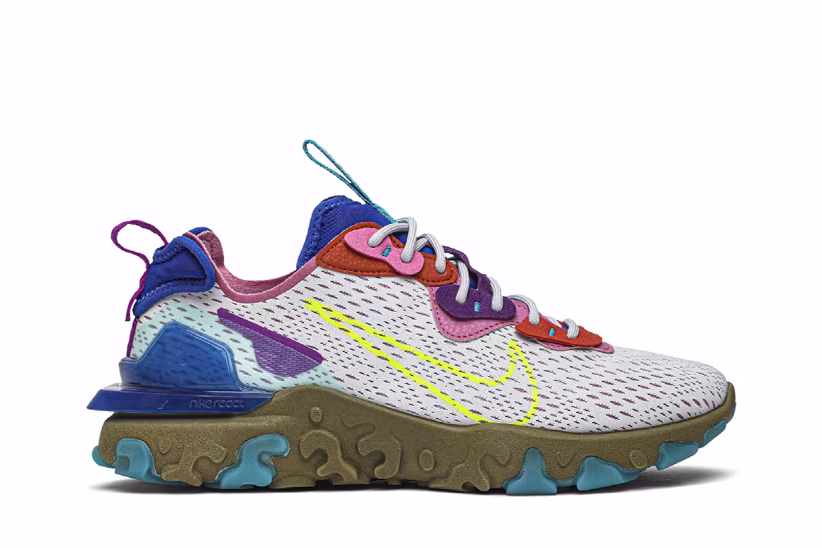 Nike Women's React Vision Lemon Venom, view 2
