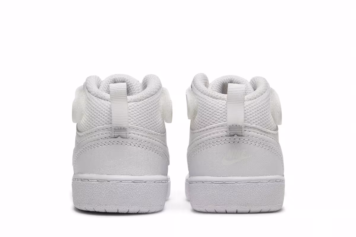 Nike Court Borough Mid 2 TD Triple White, view 7