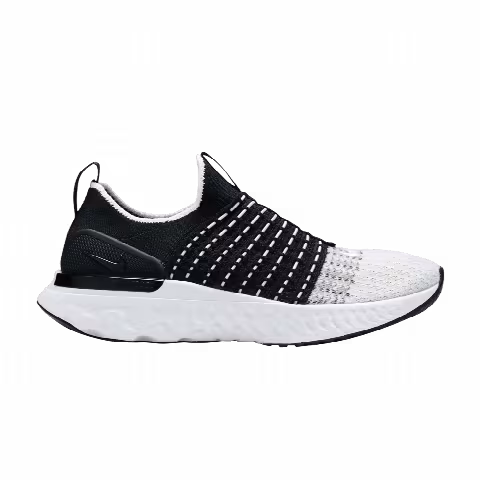 Nike Wmns React Phantom Run Flyknit 2 'Black White'