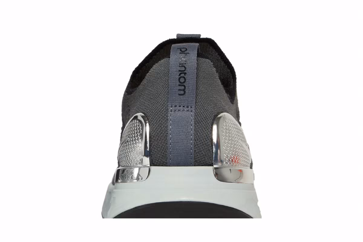 Nike React Phantom Run Flyknit 2 Iron Grey Silver, view 8