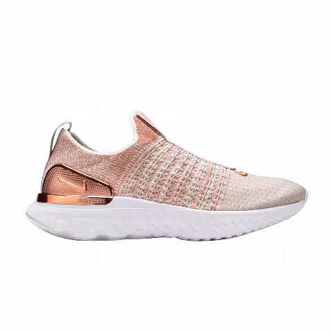 Nike Wmns React Phantom Run Flyknit 2 Premium 'Fossil Stone Metallic Red Bronze'
