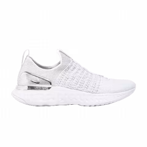 Nike Wmns React Phantom Run Flyknit 2 Premium 'Pure Platinum White'