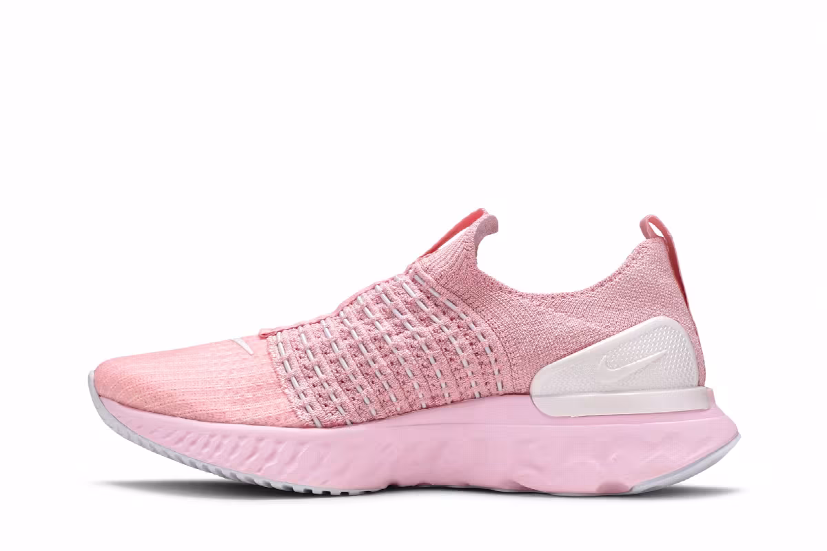 Nike Women's React Phantom Run Flyknit 2 Pink Glaze, view 4