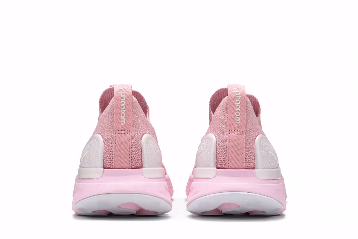 Nike Women's React Phantom Run Flyknit 2 Pink Glaze, view 7
