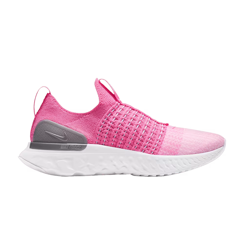 Nike Women's React Phantom Run Flyknit 2 Pink Glow