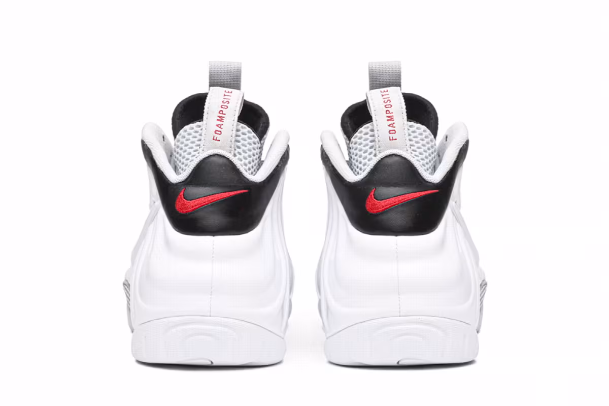 Nike Air Foamposite Pro Chrome White, view 7