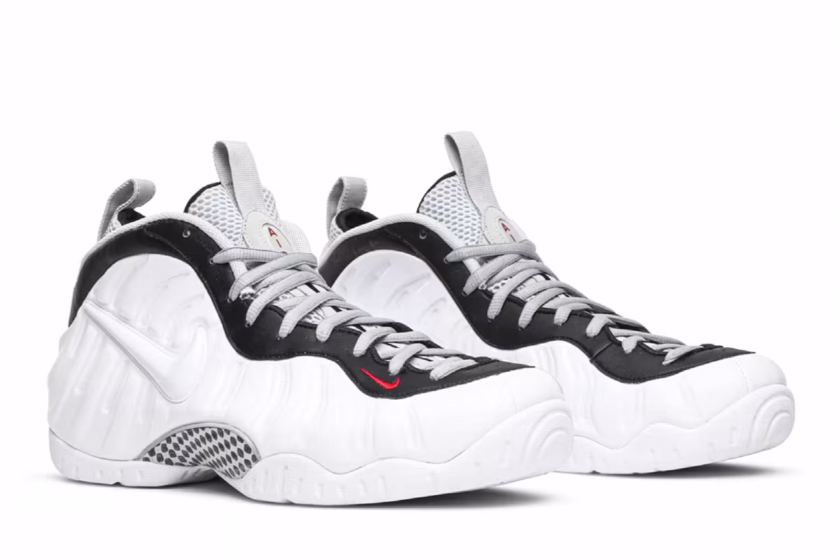 Nike Air Foamposite Pro Chrome White, view 9
