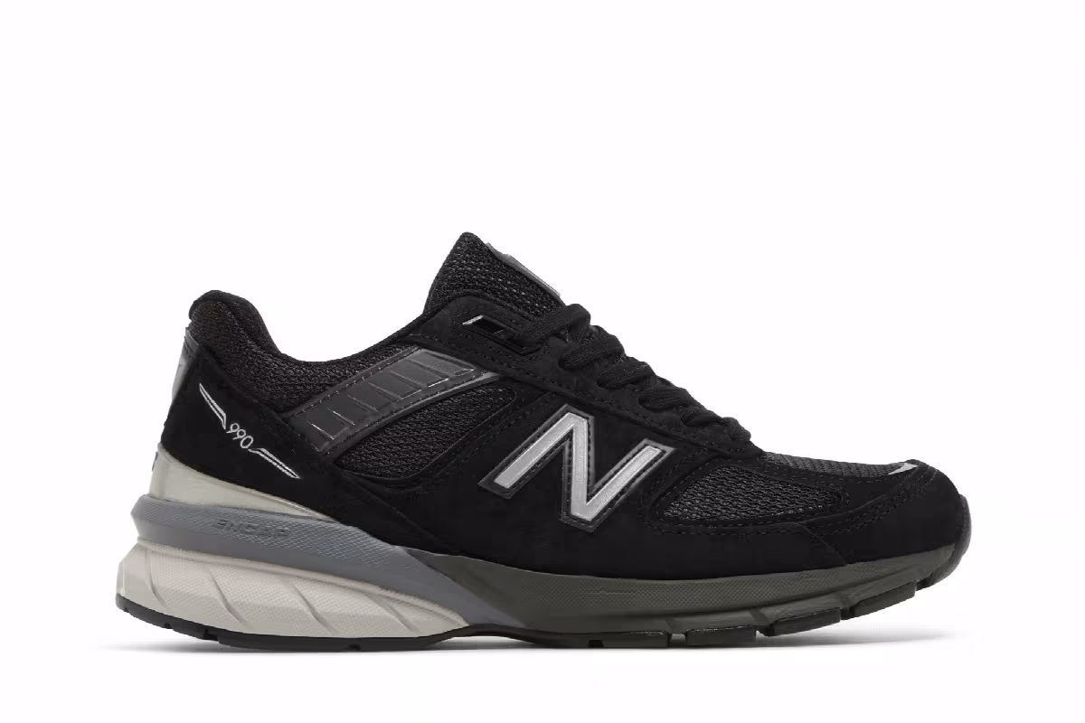 New Balance Women's 990v5 Made In USA Black, view 2