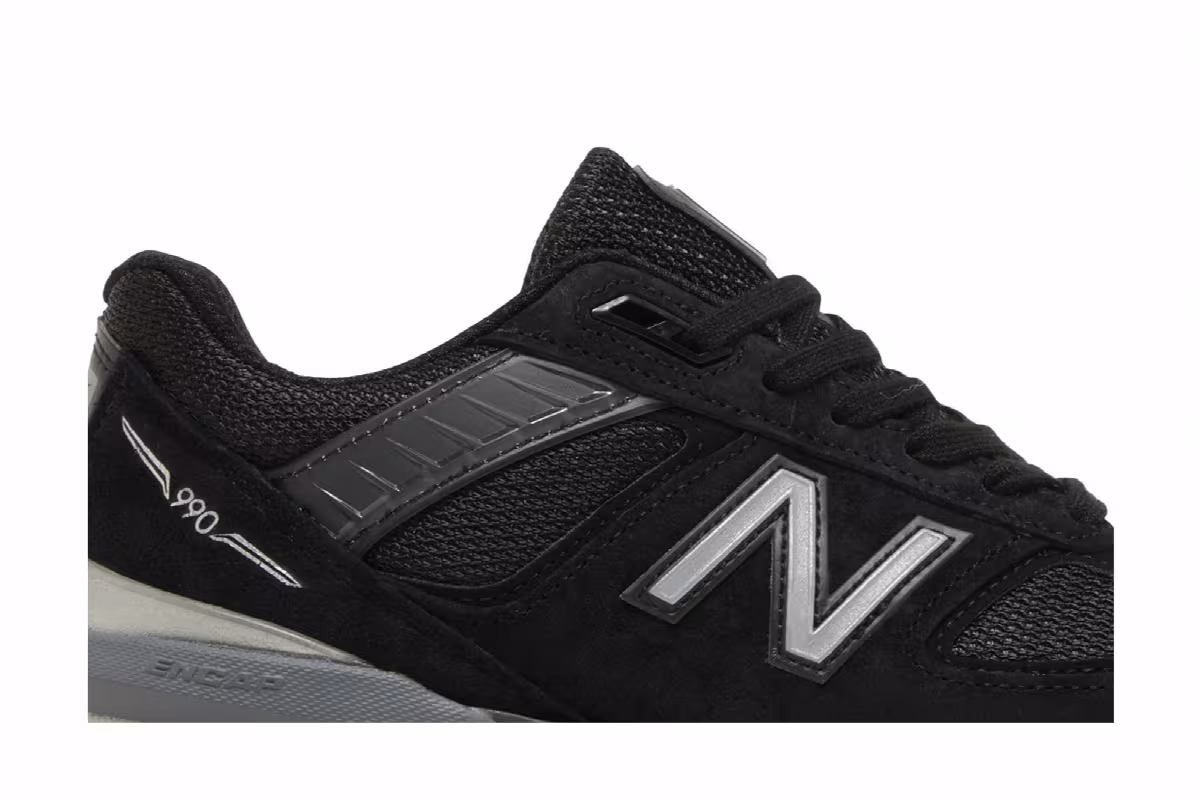 New Balance Women's 990v5 Made In USA Black, view 3