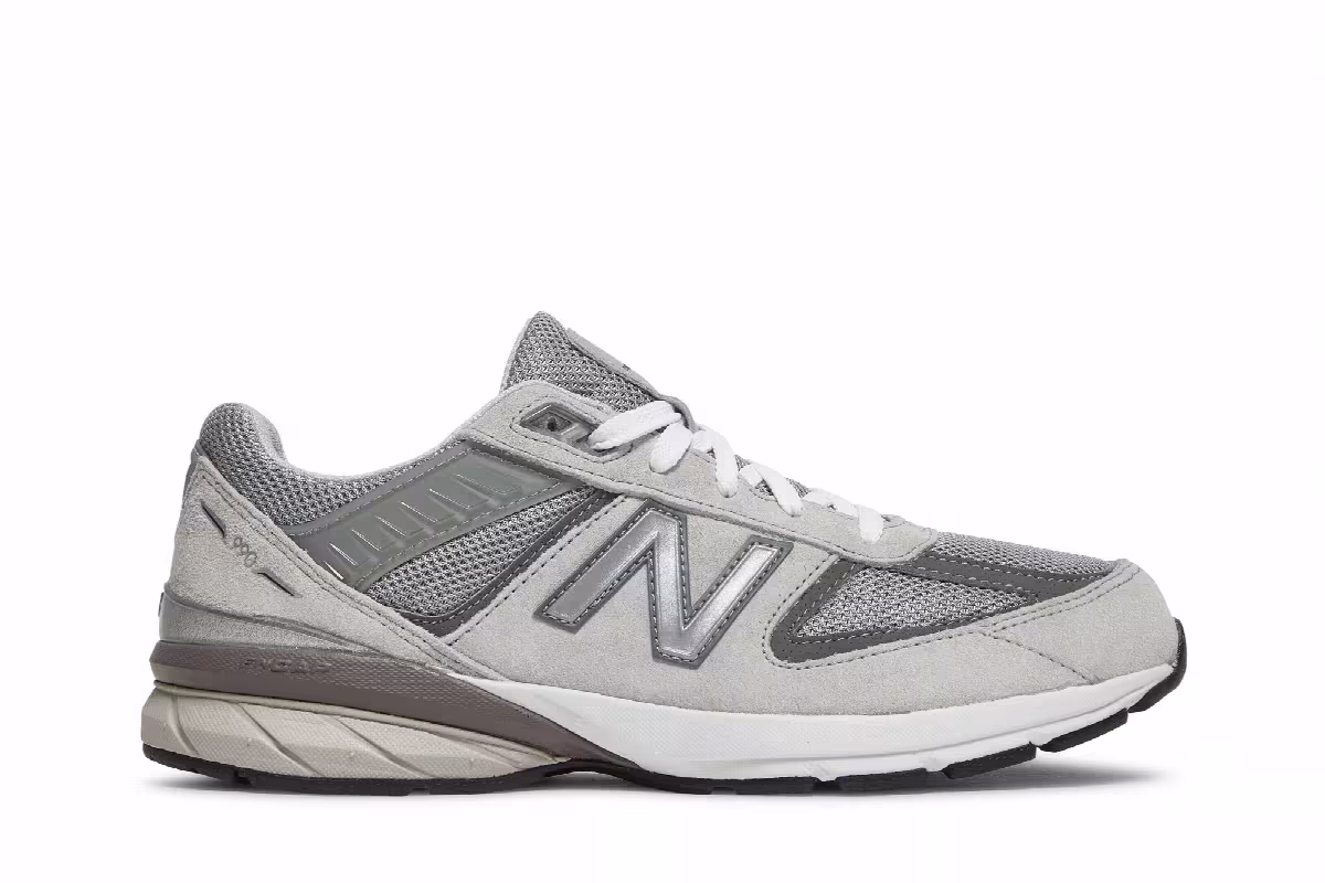 New Balance 990v5 Big Kid Castlerock, view 2