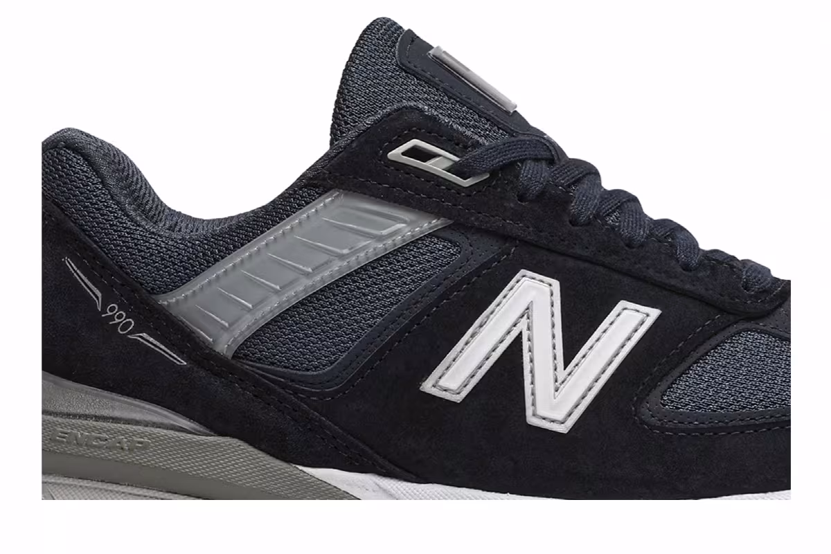 Junya Watanabe Man x New Balance 990v5 Made In USA Navy, view 3