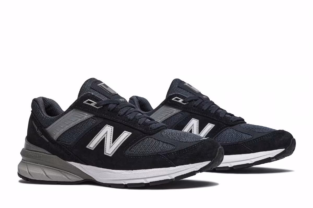 Junya Watanabe Man x New Balance 990v5 Made In USA Navy, view 9