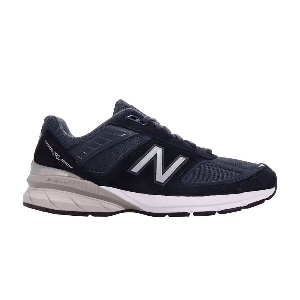 New Balance 990v5 Made In USA 2E Wide Navy Silver