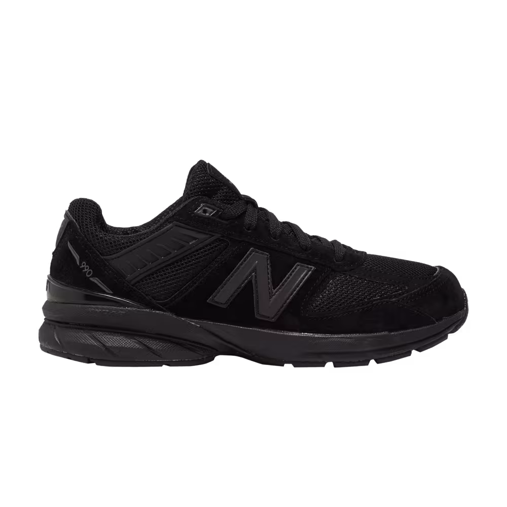 New Balance 990v5 Big Kid Triple Black